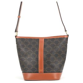 Céline Celine Triomphe Small Bucket Shoulder Bag