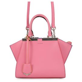 Borsa a mano Fendi Mini Trois Jours in pelle