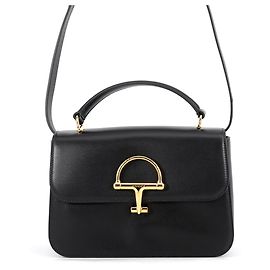 mala de mão média em couro Gucci Siena