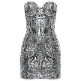 Dolce & Gabbana Abito di paillettes con spalle scoperte