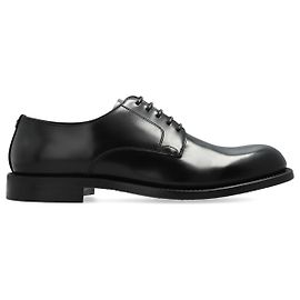 Dolce & Gabbana Black Leather Derby Shoes