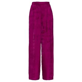 Calças wide leg Balenciaga rosa em viscose