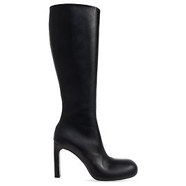 Balenciaga Lederstiefel kniehoch Schwarz
