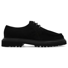 Scarpe derby in suede nero Dolce & Gabbana