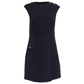 Vestido Mini Sandro Nicole en Poliéster Azul Marino