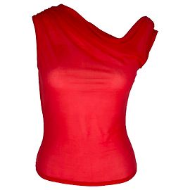 Top de punto Cello de Reformation en Lyocell Rojo