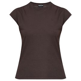 Tom Ford Baumwoll-T-Shirt Braun