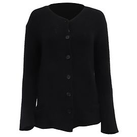 Giorgio Armani Armani Strickcardigan aus schwarzer Wolle
