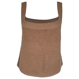 Reformation Yeta Strick-Tanktop aus Baumwolle in Tan