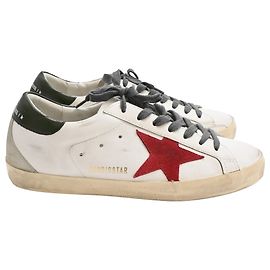 Sneakers Golden Goose Super-Star in pelle bianca