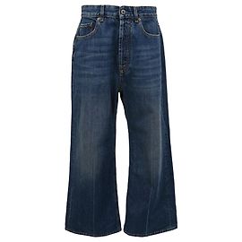 Vaqueros denim Wideleg Miu Miu en algodón azul