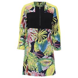 Bcbg Max Azria BCBGMAXAZRIA Mini abito con stampa tropicale in viscosa multicolore