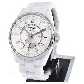 Chanel J12-365 Automatico Ceramica con Beige Gold Bezel 36
