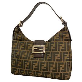 Fendi Zucca Nylon Canvas Shoulder Bag