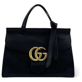Gucci GG Marmont Top Handle Leather Small
