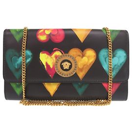 Borsa a spalla in pelle Versace Medusa Heart