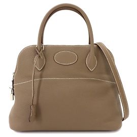 Hermès Bolso de mano Hermes Bolide 31 en Etoupe Gray