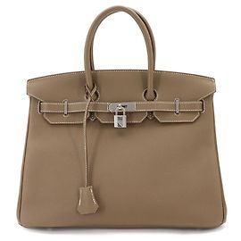 Hermès Hermes Birkin 35 Togo Etoupe Handtasche