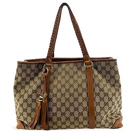 Gucci Bella GG Canvas with Leather Medium