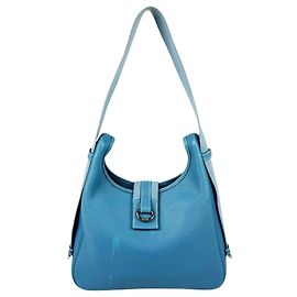 Hermès Borsa a tracolla Hermes - Pelle Togo in Blue Jean