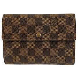 Louis Vuitton Damier Portefeuille Tresor Etui Papier Tri-fold Wallet
