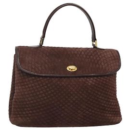Bally Handbag Quilted Suede