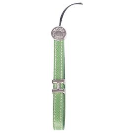 Hermès Handyband aus grünem Sellier-Leder