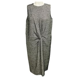 Maison Martin Margiela Vestido tubo sin mangas de tweed multicolor Negro / Blanco / Gris Maison Margiela