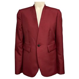 Autre Marque Blazer sin cuello Sapio Bordeaux Red