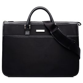 Sac business Burberry en nylon noir