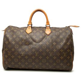 Bolsa Boston Louis Vuitton Monogram Speedy 40 Castanha