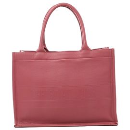Bolso de hombro Christian Dior Book Tote Medium de piel en rosa