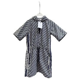 Dior Kleid mit All-over-Logo aus Polyester Größe 36