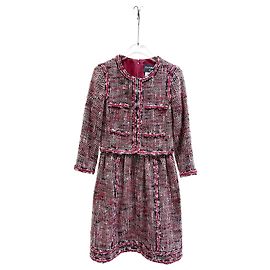Abito Chanel in tweed rosso