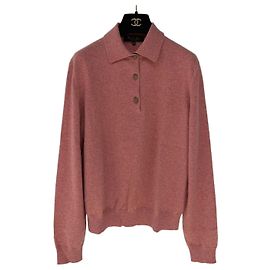 Loro Piana Rosa Cashmere Polohemd mit floralem Tüll