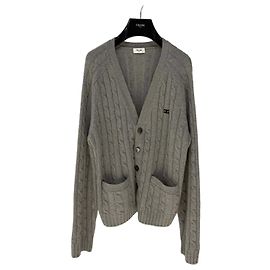 Jersey de punto de ochos Triomphe Céline en cachemira gris