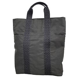Hermès Borsa Tote Hermes in nylon grigio