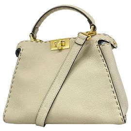 Fendi Selleria Peekaboo Essentially Leather Handbag
