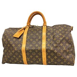Louis Vuitton Boston Monogram Keepall Bandoulière 50