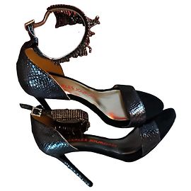 Sandali con tacco alto Charles Jourdan adornati con strass
