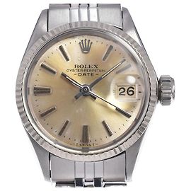 Rolex Oyster Perpetual Date Automatic Stainless Steel and White Gold 26