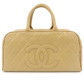 Chanel Timeless CC Bowler Quilted Caviar Medium