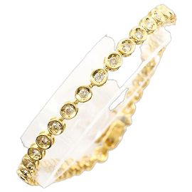 Autre Marque Bracciale con ciondoli in oro giallo 18K e diamanti brown