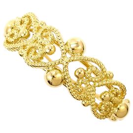 Autre Marque Anello a fascia in oro giallo 18K