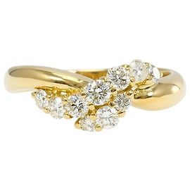 Autre Marque Bandring aus 18K Gelbgold mit Diamant