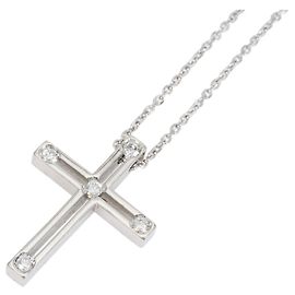 Autre Marque Collana in oro bianco 18K con diamante