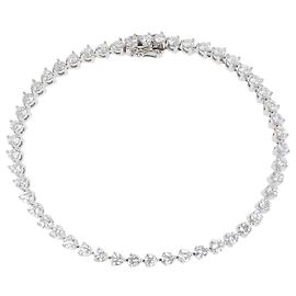 Autre Marque Armband mit Anhängern aus 18K Weißgold und Diamanten