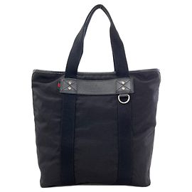 Gucci Logo Tote Bag Schwarz Nylon Canvas