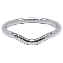 Autre Marque Anello a fascia curva Elsa Peretti Tiffany & Co. in platino