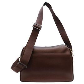Borsa a tracolla Louis Vuitton Acajou Taiga Reporter